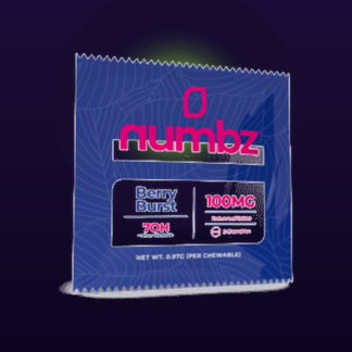 Numbz 7-OH Tablets 100mg Berry Burst 2-count bottle and box
