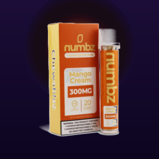 Numbz 7-OH Tablets 300mg Mango Cream 20-count bottle and box